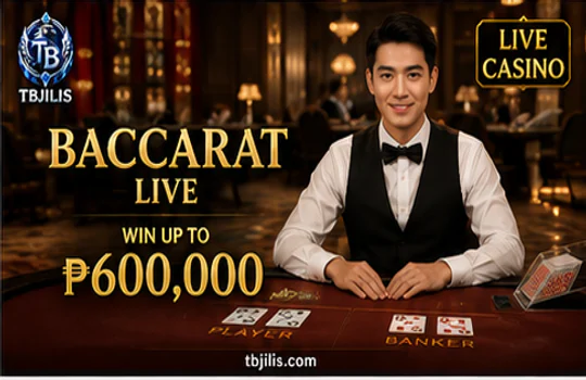 TBJILI live casino table with dealer stream, timer, rules, and visible controls