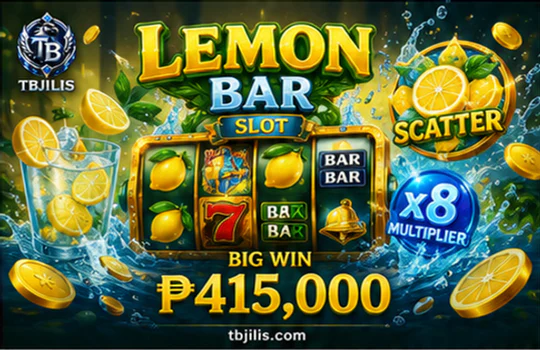 TBJILI paytable and reel-reading view with symbols, feature feedback, and control zones